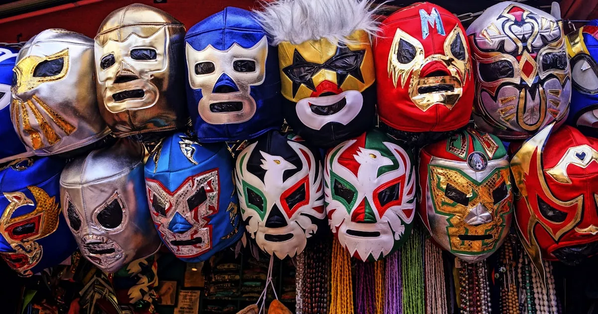 Outdoor lucha libre ring action